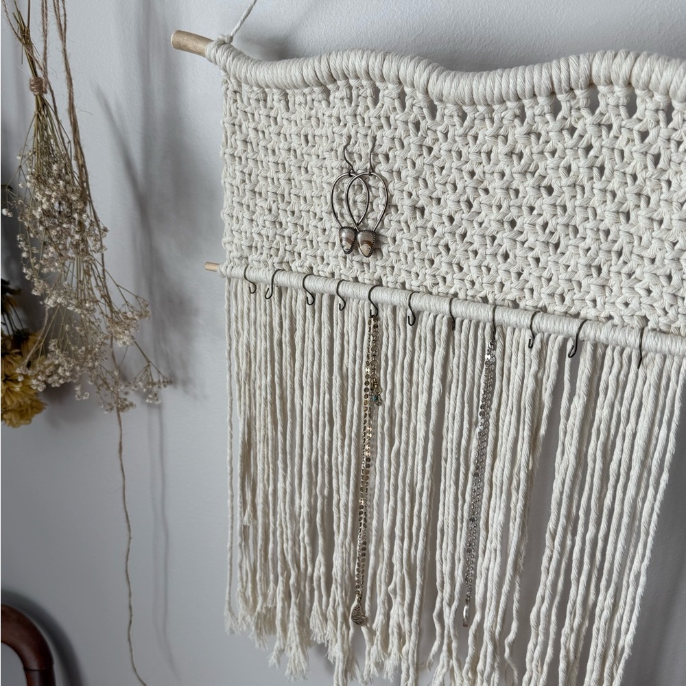 Macrame Jewelry Holder